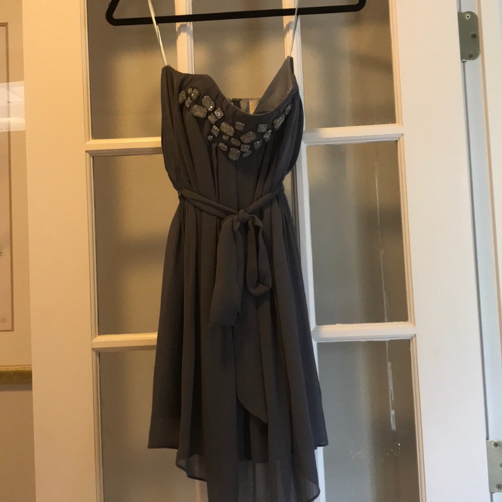 Grey Chiffon Party dress